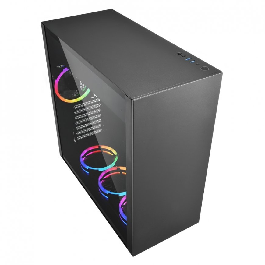 Sharkoon Pure Steel RGB „Midi Tower“ Juoda – 3