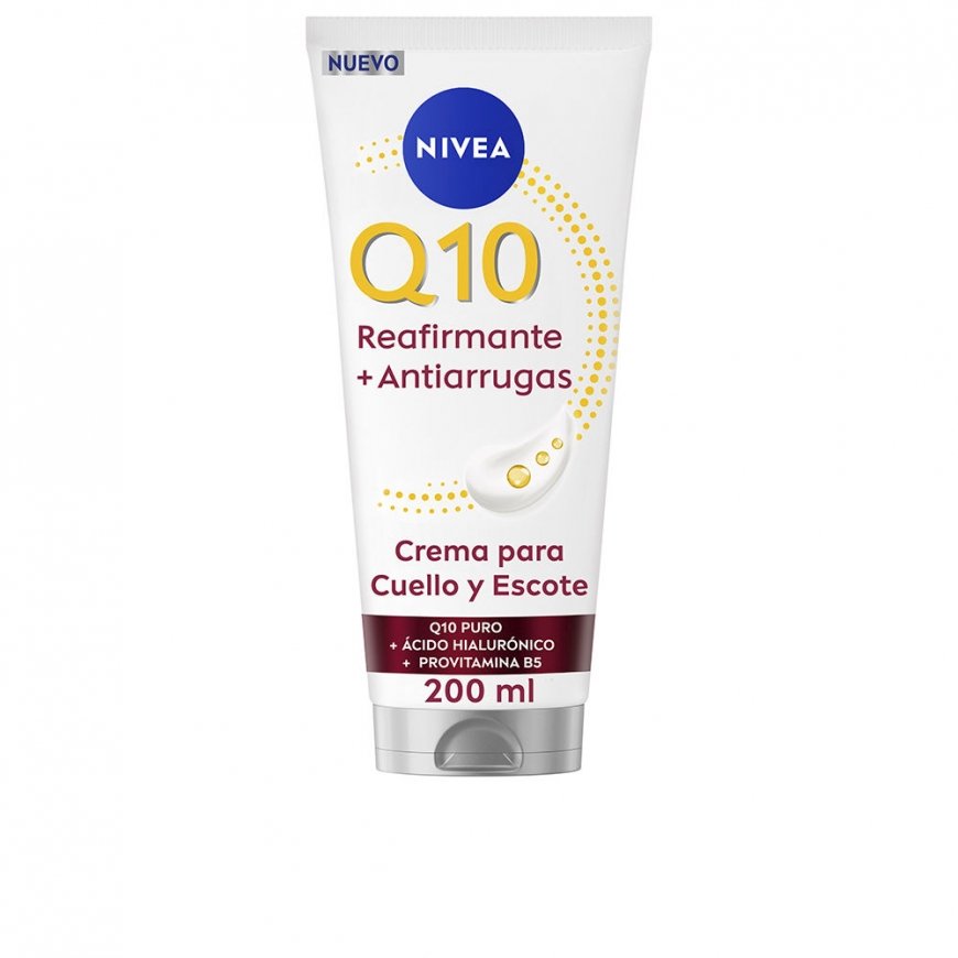 Nivea Q10+ pinguldav kortsudevastane kreem kaelale ja dekolteele 200 ml