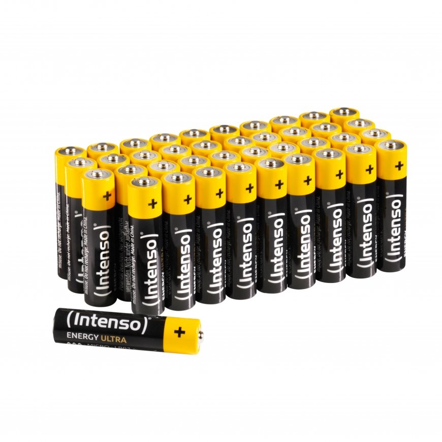 Intenso 7501510 - Energy Ultra Alkaline Batterie AAA Micro 40er-Pack - Batterie Kertakäyttöinen akku – 2