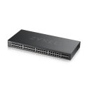 Zyxel GS2220-50-EU0101F tīkla pārslēgs Vadīts L2 Gigabit Ethernet (10/100/1000) Melns Zyxel GS2220-50-EU0101F tīkla pārslēgs Vadīts L2 Gigabit Ethernet (10/100/1000) Melns