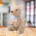 Lean Toys Pehmolelu Kenguru Vauvan Kanssa 23 cm Lean Toys Pehmolelu Kenguru Vauvan Kanssa 23 cm