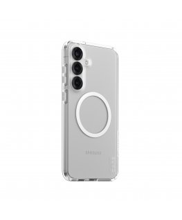 PanzerGlass CARE by ® Flagship Case Transparent Urban Combat w. White Qi Compatible Samsung Galaxy S25+ mobile phone case