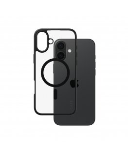 PanzerGlass CARE by ® Flagship Case Transparent Urban Combat w. Black Frame & MagSafe iPhone 16 Plus mobile phone case