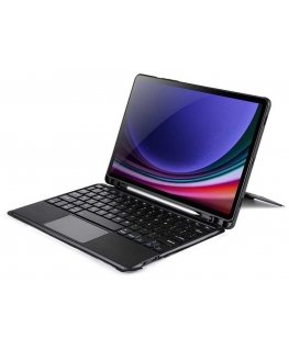 DUX DUCIS case DK foldable with wireless keyboard designed for Samsung Galaxy Tab S9 in black color