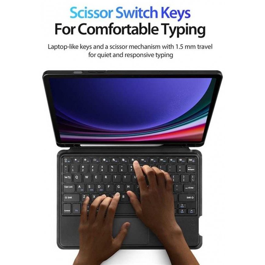 DUX DUCIS case DK foldable with wireless keyboard designed for Samsung Galaxy Tab S9 in black color – 4