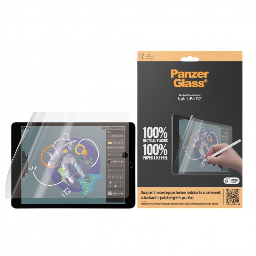 PanzerGlass ® GraphicPaper® Screen Protector iPad 10.2'' (2019-2021) | Ultra-Wide Fit Paper-like scr – 2