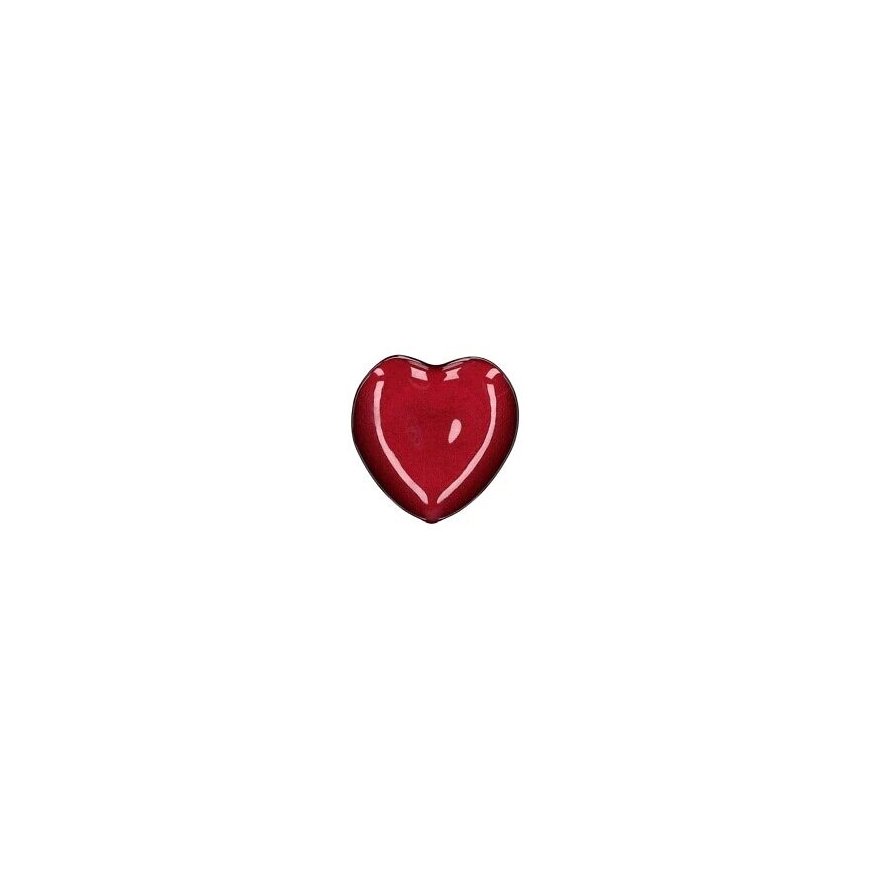 DOMESTIC RITUALS NEIMIEIPENSIERI Small heart-shaped plate, red, 14 cm