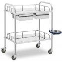 Steinberg Systems Laboratorinis kosmetinis gydymo vežimėlis pagamintas iš plieno, 2 lentynos, 2 stalčiai, 65 x 60 x 86 cm, 20 kg Steinberg Systems Laboratorinis kosmetinis gydymo vežimėlis pagamintas iš plieno, 2 lentynos, 2 stalčiai, 65 x 60 x 86 cm, 20 kg