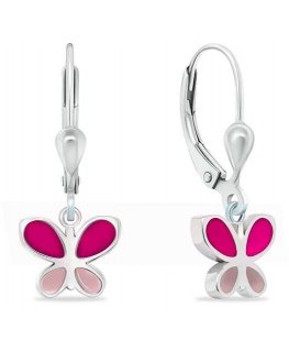 Brilio Silver Derantys sidabriniai auskarai Butterflies EA1003W