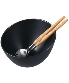 PORSELANI SALATIKAUSS 23cm KÕRTEGA KLAUSBERG KB-7786 Must
