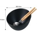 KERAAMINEN SALAATTIKULHO 23cm KANSSA KAHVIT KLAUSBERG KB-7786 Musta KERAAMINEN SALAATTIKULHO 23cm KANSSA KAHVIT KLAUSBERG KB-7786 Musta