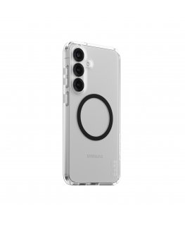 PanzerGlass CARE by ® Flagship Case Transparent Urban Combat w. Black Qi Compatible Samsung Galaxy S25+ mobile phone case