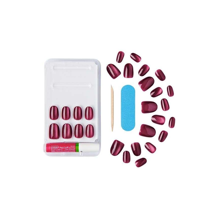„Kiss My Face“ geelne fantaasia magnetkomplekt „Us Free Nails“ - geelid küüned (28 tk) – 3
