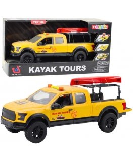 Lean Toys Visureigio baidarių transportavimo žibintai skamba geltonai
