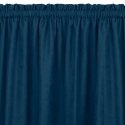 Verho MILANA, indigonsininen, klassinen, 5 cm, verhokapalla ja 3 cm tupsuilla, 420x270 HOMEDE