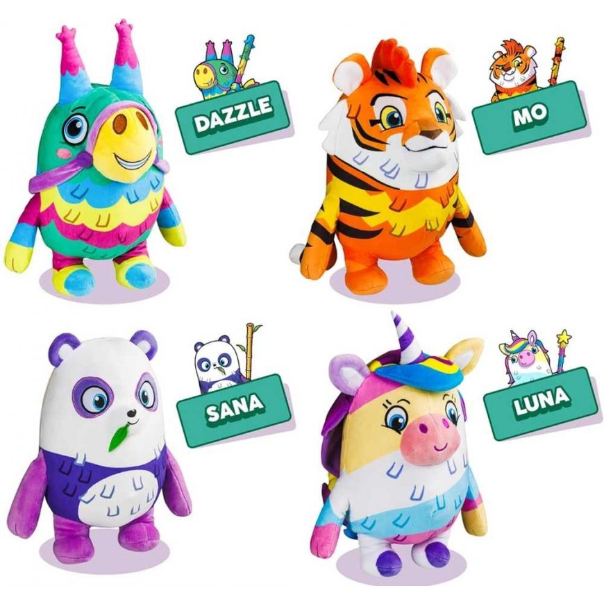 Pinata Smash Lings draugiņi mīkstā rotaļlieta Sana Violeta panda 30 cm – 3