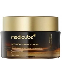 Apis „Medicube Deep Vita C“ kapslite kreem „Kreemine“ heledav ja pinguldav näokreem 55 g
