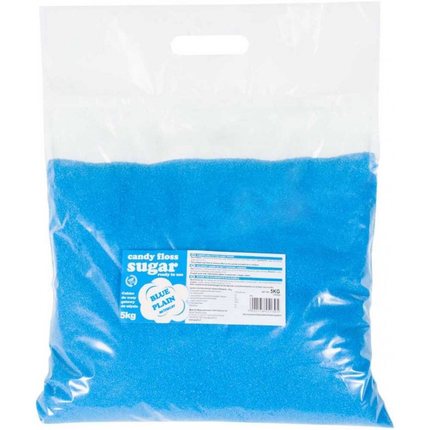 Gsg24 Colored sugar cotton candy, blue, natural flavor, 5kg – 2