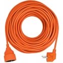 Solight extension cable - connector, 1 socket, 30 m, 3 x 1.5 mm2, orange