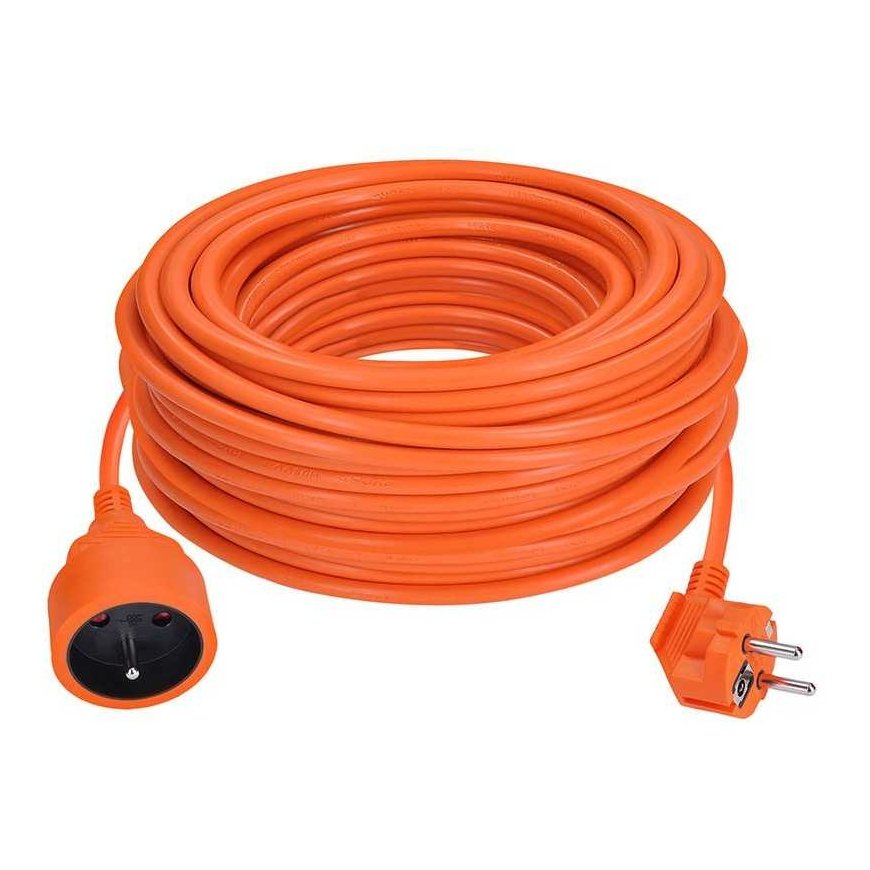 Solight-pidennysjohto - liitin, 1 pistorasia, 30 m, 3 x 1,5 mm2, oranssi – 4