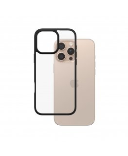 PanzerGlass ® HardCase Transparent w. Black Frame iPhone 16 Pro Max mobilo telefonu apvalks Aploksne Caurspīdīgs
