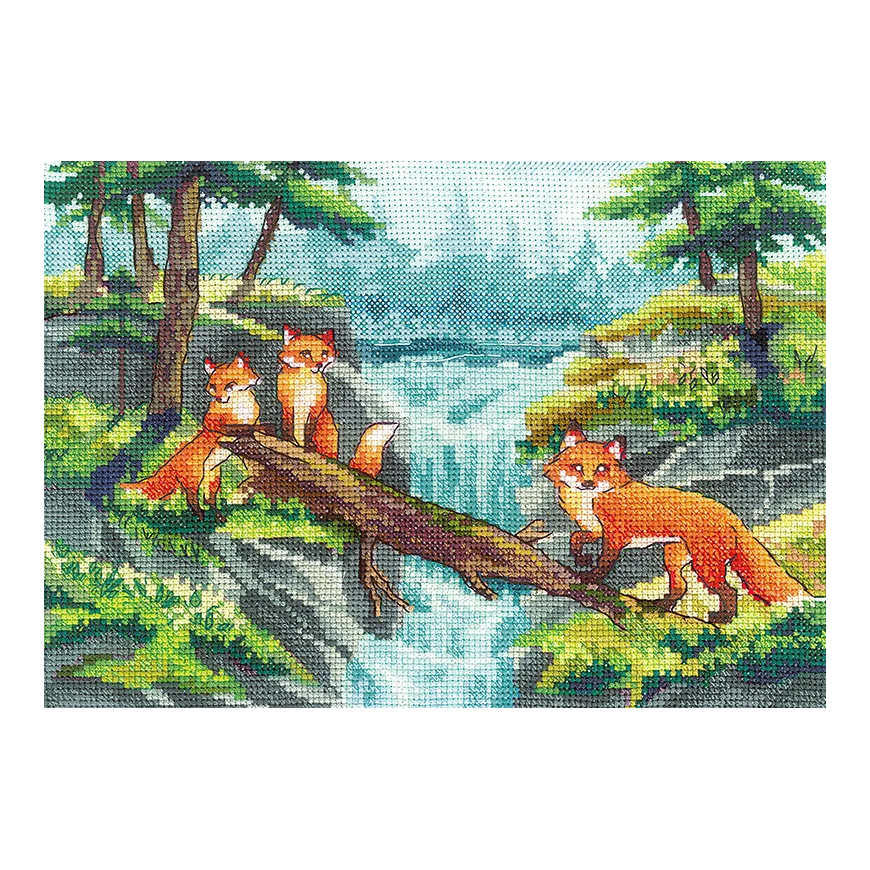 Beldizart Cross Stitch Kit Foxes SANA-07
