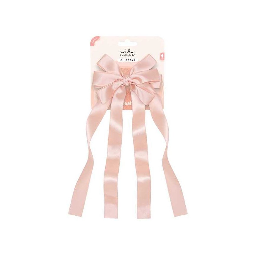 „Invisibobble Clipstar Ribbon Glam“ matēta matu sprādze ar lentu