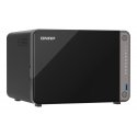 QNAP TS-AI642-8G datu uzglabāšanas serveris NAS Tower ARM Cortex-A76 8 GB Melns