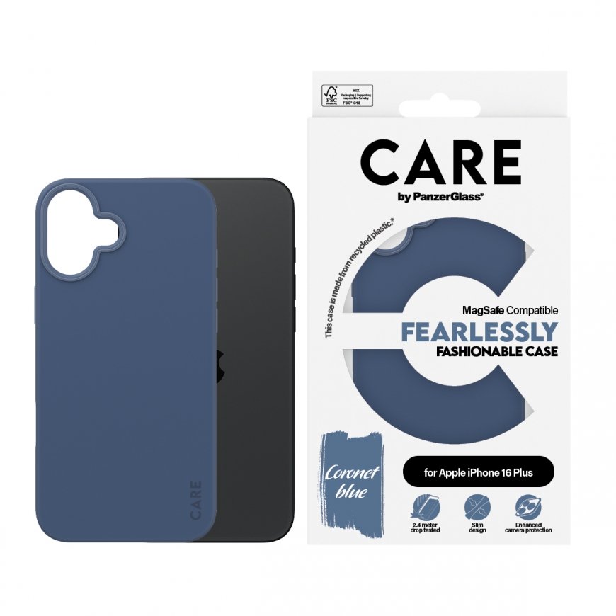 PanzerGlass CARE by ® Fashionable Case Blue w. MagSafe iPhone 16 Plus mobilo telefonu apvalks Aploks – 2