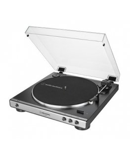 Audio-Technica AT-LP60XUSB Hihnakäyttöinen levysoitin Harmaa, Metallinen Täysin automaattinen