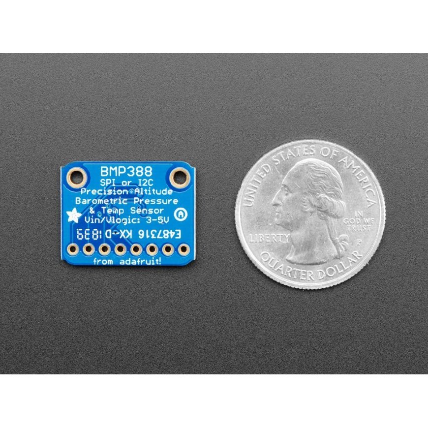 Adafruit BMP388 - precizinis barometras/aukštimatis 1250hPa I2C/SPI 3-5V – 2
