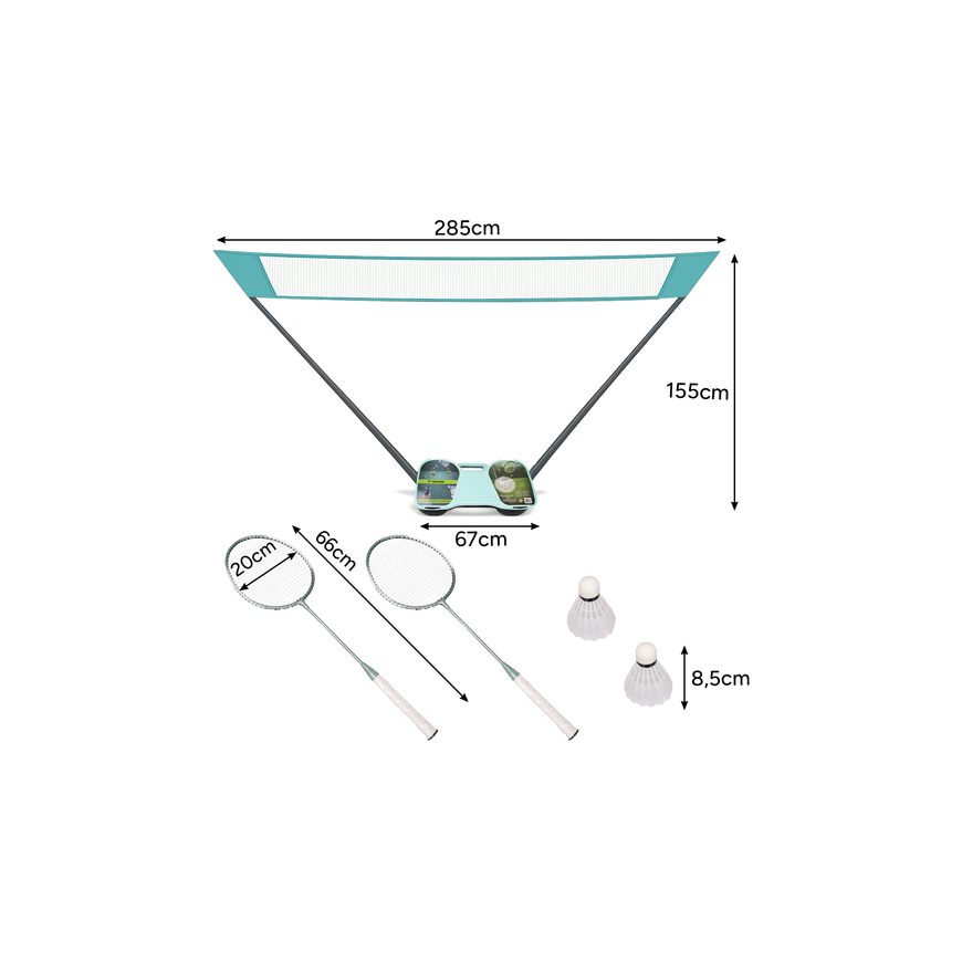Trizand 25515 badminton set in a case – 4