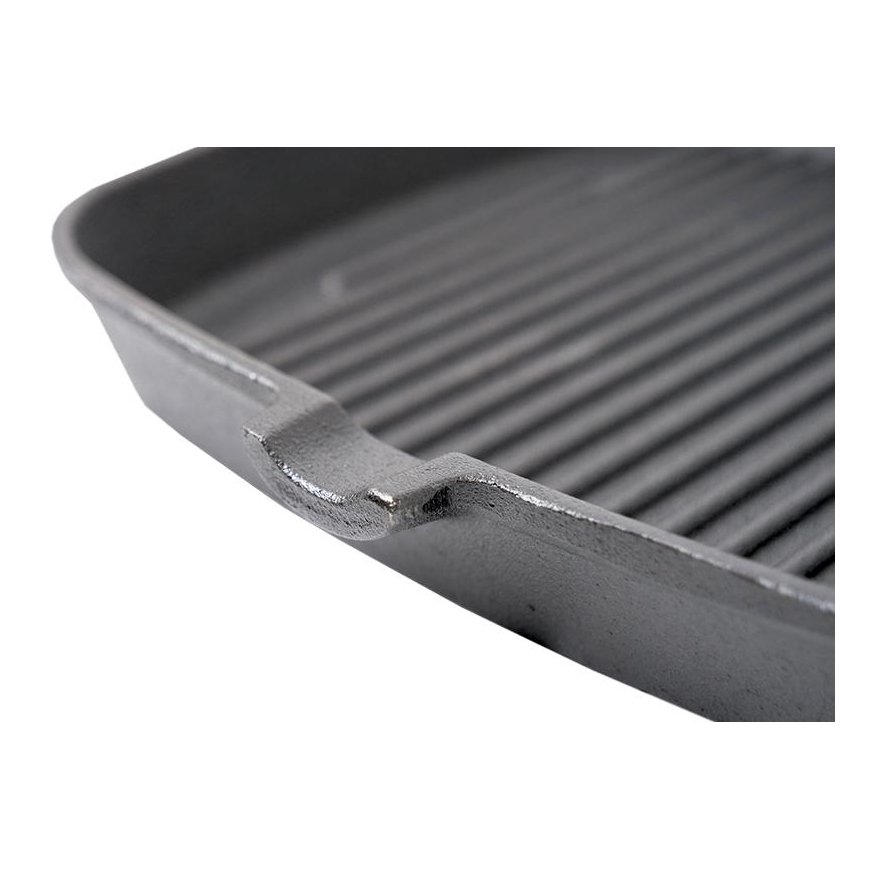 Kvadratinė ketaus keptuvė su grill paviršiumi Zyle 23 x 23 cm, ZY123KGFP – 2