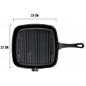 Kvadrātveida čuguna panna ar grila virsmu Zyle 23 x 23 cm, ZY123KGFP Kvadrātveida čuguna panna ar grila virsmu Zyle 23 x 23 cm, ZY123KGFP