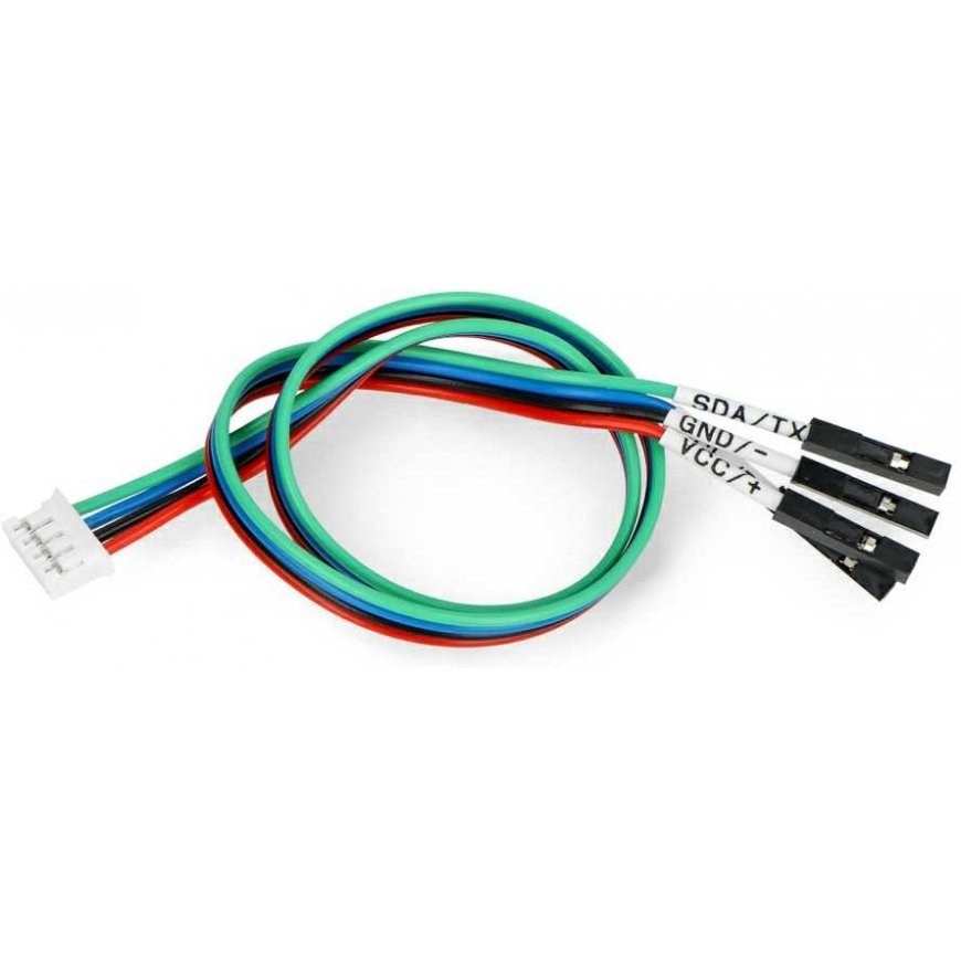 Gravity - I2C/UART jungiamųjų laidų rinkinys - PH2.0-lizdas - 30cm - 5 vnt - DFRobot FIT0916-F – 3