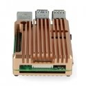 Raspberry Pi 4B алюминиевый радиатор - коробка медного цвета Raspberry Pi 4B алюминиевый радиатор - коробка медного цвета