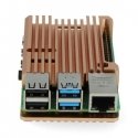 Raspberry Pi 4B alumīnija radiatora - kastīte vara krāsā Raspberry Pi 4B alumīnija radiatora - kastīte vara krāsā