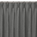 Aizkars MILANA, pelēkā krāsā, klasiskā stilā, elastīgs, 9,5 cm, ar divkāršām krokām, 220x175 HOMEDE Aizkars MILANA, pelēkā krāsā, klasiskā stilā, elastīgs, 9,5 cm, ar divkāršām krokām, 220x175 HOMEDE