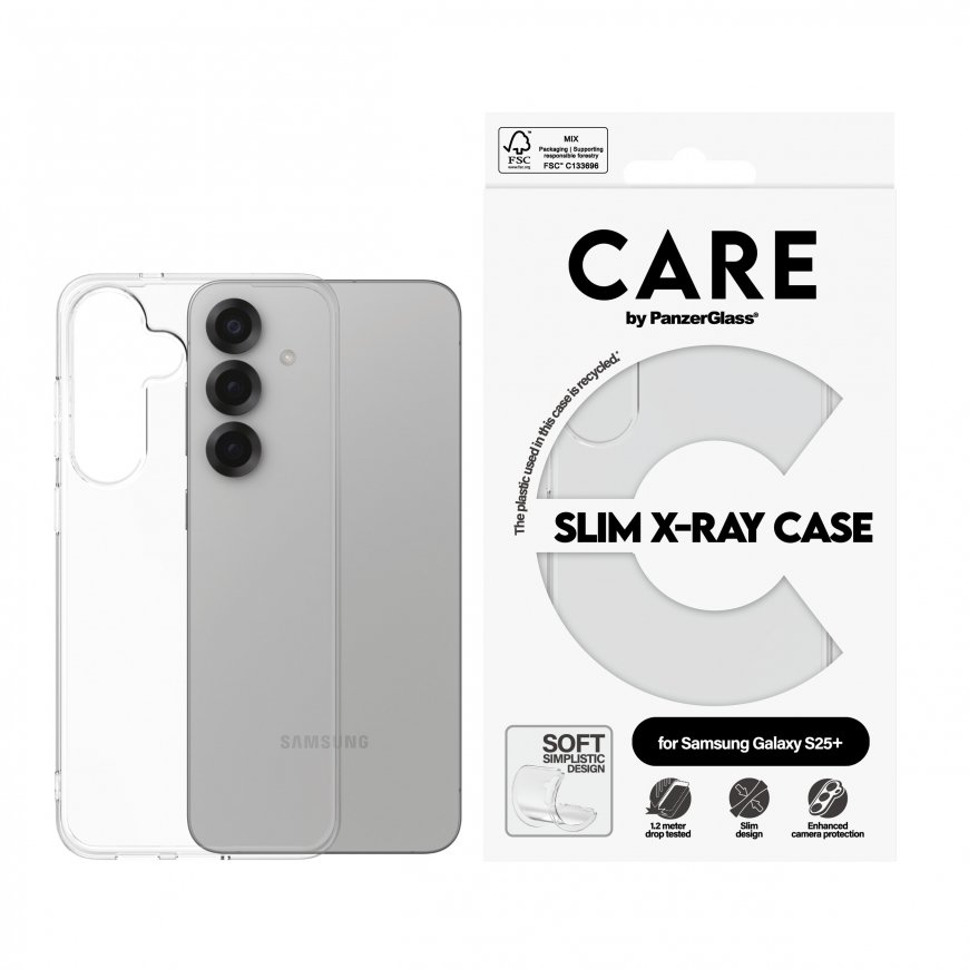 PanzerGlass CARE by ® Fashionable Case Transparent X-Ray Soft Basic Samsung Galaxy S25+ mobile phone – 2