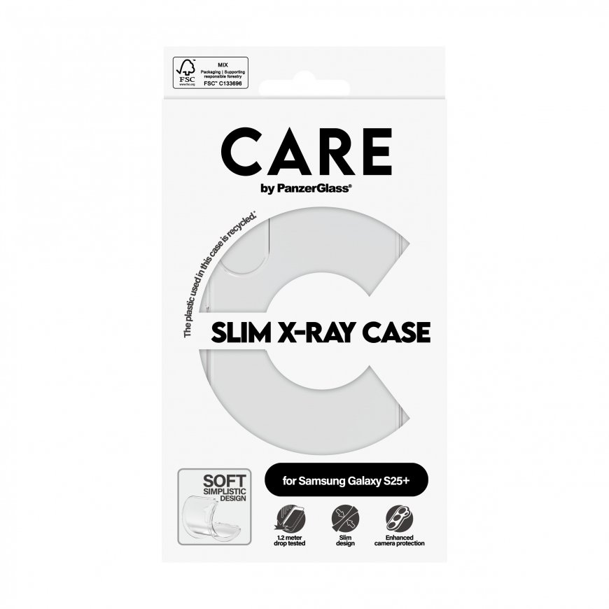 PanzerGlass CARE by ® Fashionable Case Transparent X-Ray Soft Basic Samsung Galaxy S25+ mobile phone – 3