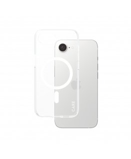 PanzerGlass CARE by ® Flagship Case Transparent Urban Combat w. White Qi Compatible iPhone 16e mobile phone case