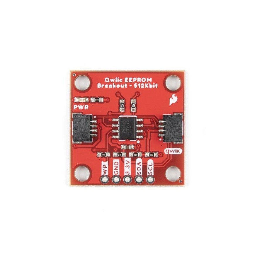 Memory Card Additional EEPROM Memory - I2C Qwiic - 512kb - SparkFun COM-18355 – 2