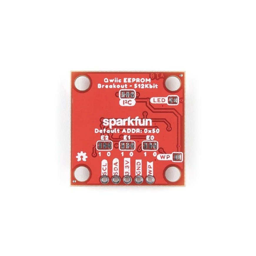 Memory Card Additional EEPROM Memory - I2C Qwiic - 512kb - SparkFun COM-18355 – 3