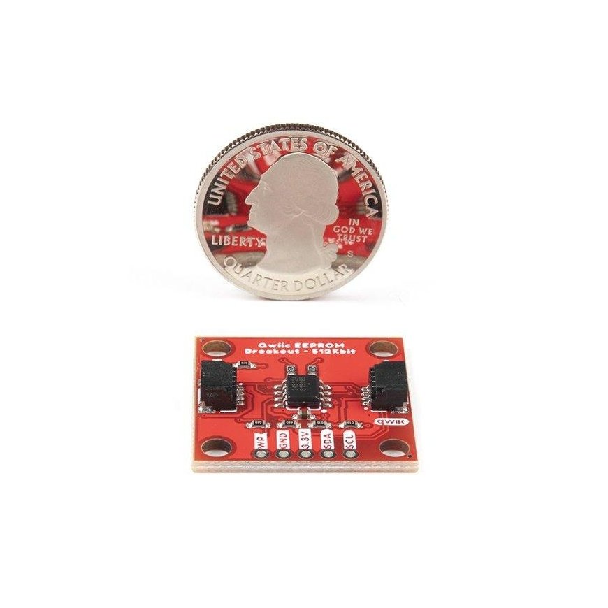 Memory Card Additional EEPROM Memory - I2C Qwiic - 512kb - SparkFun COM-18355 – 4
