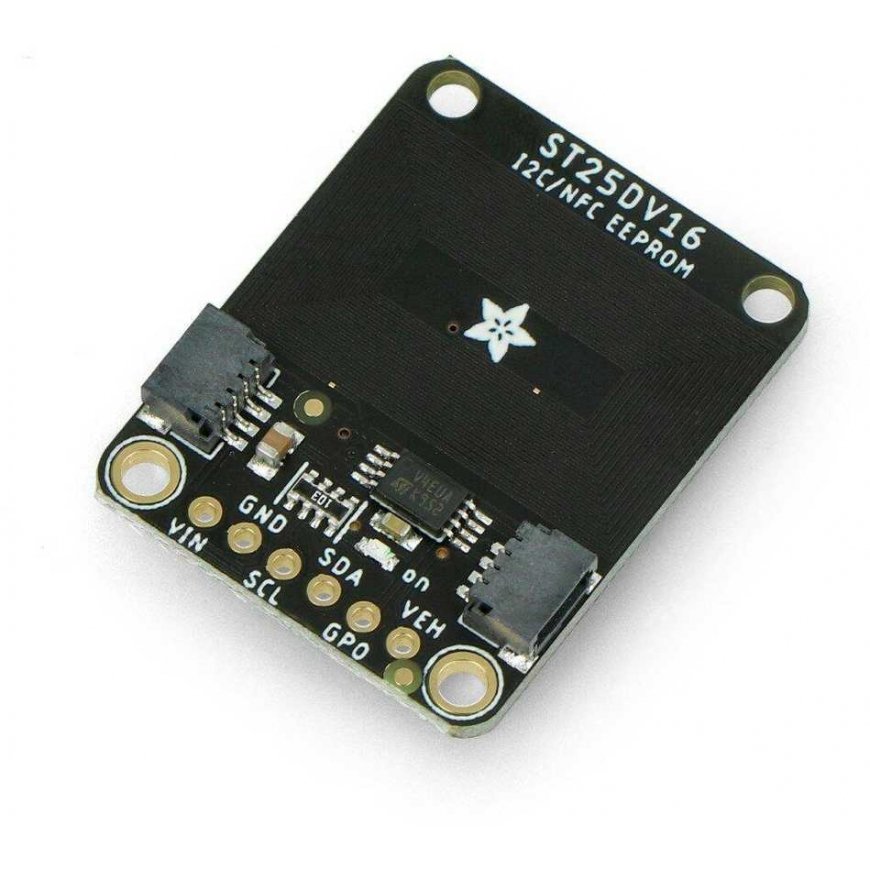 Atmintikaart ST25DV16K, RFID silt sildiga EEPROM 16kb volatiilse I2C mäluga STEMMA QT / Qwiic, Adafruit 4701