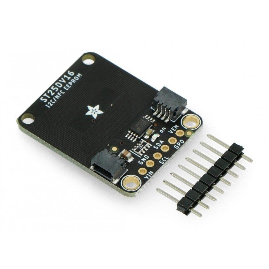 Atminties kortelė ST25DV16K, RFID žyma su EEPROM 16kb nepastoviąja I2C atmintimi STEMMA QT / Qwiic, Adafruit 4701 – 4