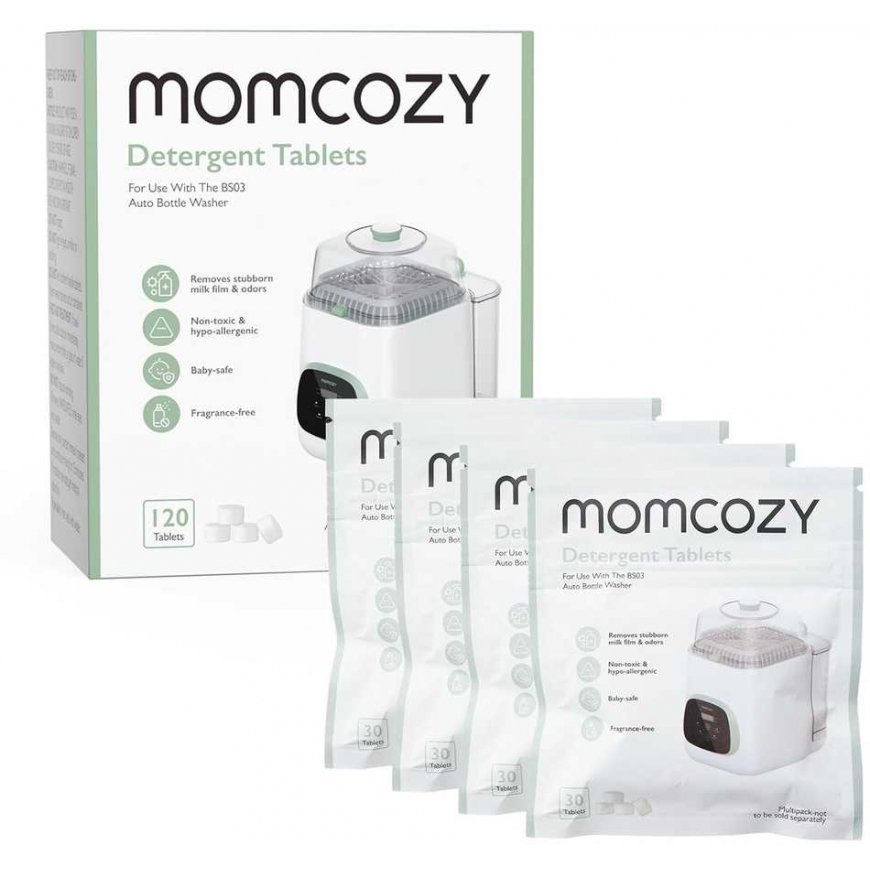 MOMCOZY BOTTLE CLEANER KLEANPAL PRO CLEANING TABLETS, 120 PCS.