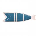 Emro Aziatica DOMESTIC RITUALS PELAGIC LOGICAL Fish plate blue 38.5 x 11 x 3 cm