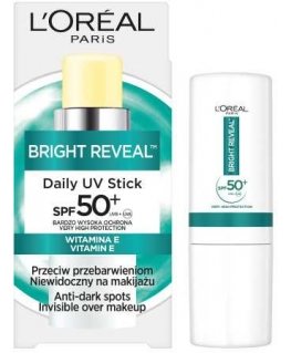 L'ORÉAL Bright Reveal Daily UV Stick sunscreen pencil with SPF 50+ 9 ml