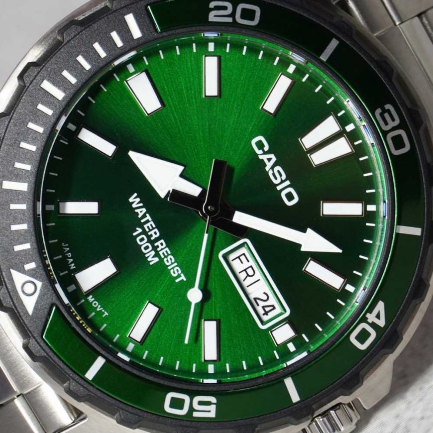 Casio collection MTD-125D-3A men's watch + box – 4